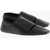 Maison Margiela Mm6 Leather Loafers With Cut-Out Detail Black