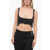 COURRÈGES Embroidered Bra Top With Braces Black