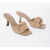 BY FAR Square Toe Leather Lana Mules With Spool Heel 7.5Cm Beige