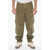 1989 STUDIO Solid Color Cargo Pants With Ankle Zip Military Green
