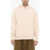 424 Brushed-Cotton Hoodie With Patch Pocket Beige