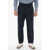 Department Five 4-Pockets Twill Casual Pants With Belt Loops Blue