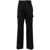 Versace VERSACE Cotton cargo pants with pockets and embroidery BLACK