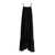 ROTATE Birger Christensen Black Wide Maxi Dress In Chiffon Woman BLACK