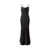 ACTUALEE Actualee Long Dress With Curl Black