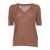 Kangra Kangra Cashmere V-Neck Sweaters BROWN