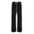 Rick Owens Black Pants with Snap Buttons and Drawstring in Cotton Man BLACK