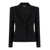 Dolce & Gabbana Black Single-Breasted Jacket With Buttons Fastening In Wool Stretch Woman BLACK
