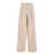 FEDERICA TOSI Pink Trousers With Sequins In Linen Blend Woman BEIGE