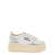 AUTRY White and Silver Low Top Platform Sneakers with Logo in Leather Woman WHITE