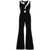 Moschino MOSCHINO Long jumpsuit with contrasting question mark print BLACK
