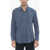 SALVATORE PICCOLO Classic Collar Popeline Cotton Alberto Shirt Blue
