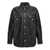 Versace Jeans Couture Logo button leather jacket Black