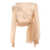 Alberta Ferretti Transparent flesh-colored blouse Beige