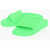 Maison Margiela Mm6 Fluo Effect Solid Color Slides Green