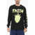 WESTFALL Crew-Neck Cotton T-Shirt With Contrast Print Black