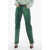 MARINE SERRE White Line Patchwork Effect Regular Fit Jeans 19Cm Green