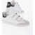 Isabel Marant Leather Low Top Sneakers With Studs And Touch Strap Closure White