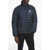 Ralph Lauren Turtleneck Bomber Jacket With Logo Print Blue