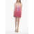 RETROFÊTE Sequined Anastasia Strapless Mini Dress Pink