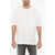 TEN C Solid Color Crew-Neck T-Shirt With Breast Pocket White