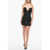 Off-White Bodycon Ablohland Mini Dress With Front Zip Black