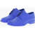 Maison Margiela Mm22 Solid Color Rubber Taby Derby Shoes Blue