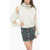 RAMAEL Silk Sweater With Cut-Out Detail And Removable Collar Light Blue
