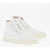 Maison Margiela Mm22 Solid Color Cotton High-Top Sneakers White