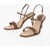 Max Mara Leather Sandals With Strap Heel 8 Cm Brown
