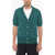 PT01 Solid Color Short Sleeve Cardigan Green