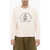 WILD DONKEY Brushed Cotton Sweatshirt With Contrast-Print Beige