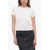 AGOLDE Slim Fit Solid Color T-Shirt White