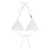 Versace VERSACE SWIM BIKINI LYCRA WAIST RECYCLED GREEK CHAIN CLOTHING WHITE