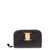 Ferragamo 'Vara' Black Card-Holder with Bow and Logo Detail in Hammered Leather Woman BLACK