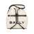 Bally BALLY Bar minibucket bag NATURAL/BLACK+ORO