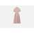 Dior CHRISTIAN DIOR MACROCANNAGE MIDI DRESS WITH BELT CLOTHING PINK & PURPLE