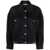 Stella McCartney Stella McCartney Falabella Chain Oversize Black Denim Jacket Clothing Black