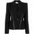 Alexander McQueen Alexander Mcqueen Single-Breasted Grain De Poudre Wool Jacket BLACK