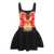 Alexander McQueen Alexander McQueen Black Multicolour Viscose Blend Dress Black