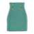 Balmain Balmain Button-Embossed Wool Mini Skirt GREEN