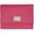 Dolce & Gabbana DOLCE & GABBANA SMALL LEATHER FLAP-OVER WALLET PINK