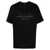 Balmain BALMAIN METALLIC FLOCKED T-SHIRT CLOTHING BLACK