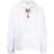 Marcelo Burlon MARCELO BURLON COUNTY OF MILAN FEATHERS NECKLACE OVER HOODIE CLOTHING WHITE
