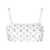P.A.R.O.S.H. P.A.R.O.S.H. rhinestone-embellished mesh cropped top BIANCO