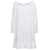 Patou Mini White Frill Dress with Bow Detail in Cotton Woman WHITE