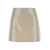 FEDERICA TOSI Biege Mini Skirt with Sequins in Linen Blend Woman BEIGE
