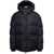 Dolce & Gabbana Black Down Jacket with Patch Pockets at the Front in Polyester Man BLACK