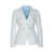Tagliatore TAGLIATORE Cotton double-breasted jacket CLEAR BLUE