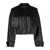 Calvin Klein CALVIN KLEIN CROPPED LEATHER JACKET CLOTHING BLACK
